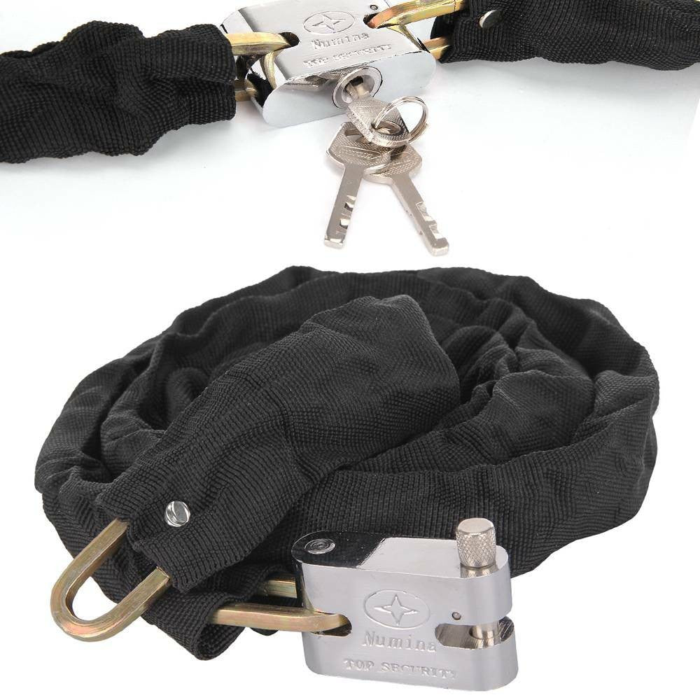 Bike Lock Chain Lock Heavy Duty 1.2m Bike Bicycle Security Padlock Motorcycle UK