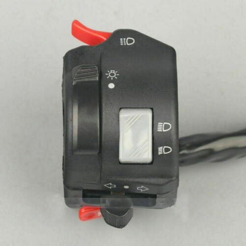 Left Side Motorcycle Handlebar Switch Indicators Horn-Hi Low Beam Head Light UK