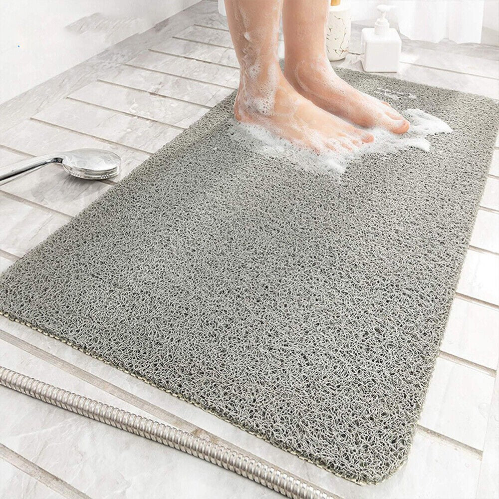 40x60cm Loofah Shower Mat for Inside Shower Non-Slip Anti Mould PVC Bath Mat