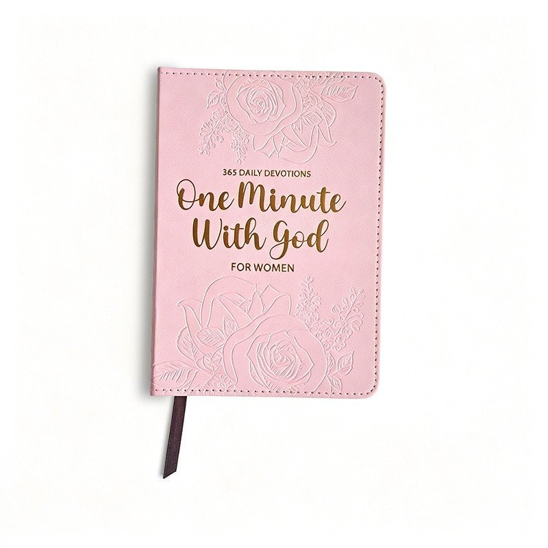 One Minute With God for Women 365 Daily Devotions PU Leather Flexcover Gift Book