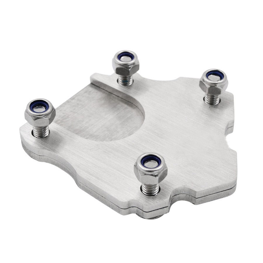 Stainless Motorcycle Side Kickstand Stand Foot Mount Extender Pad Universal New