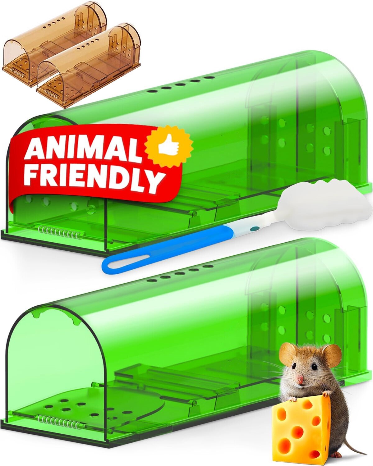 Humane Mouse Traps Live Catch and Releas Mousetrap Reusable Mice Trap No Kill