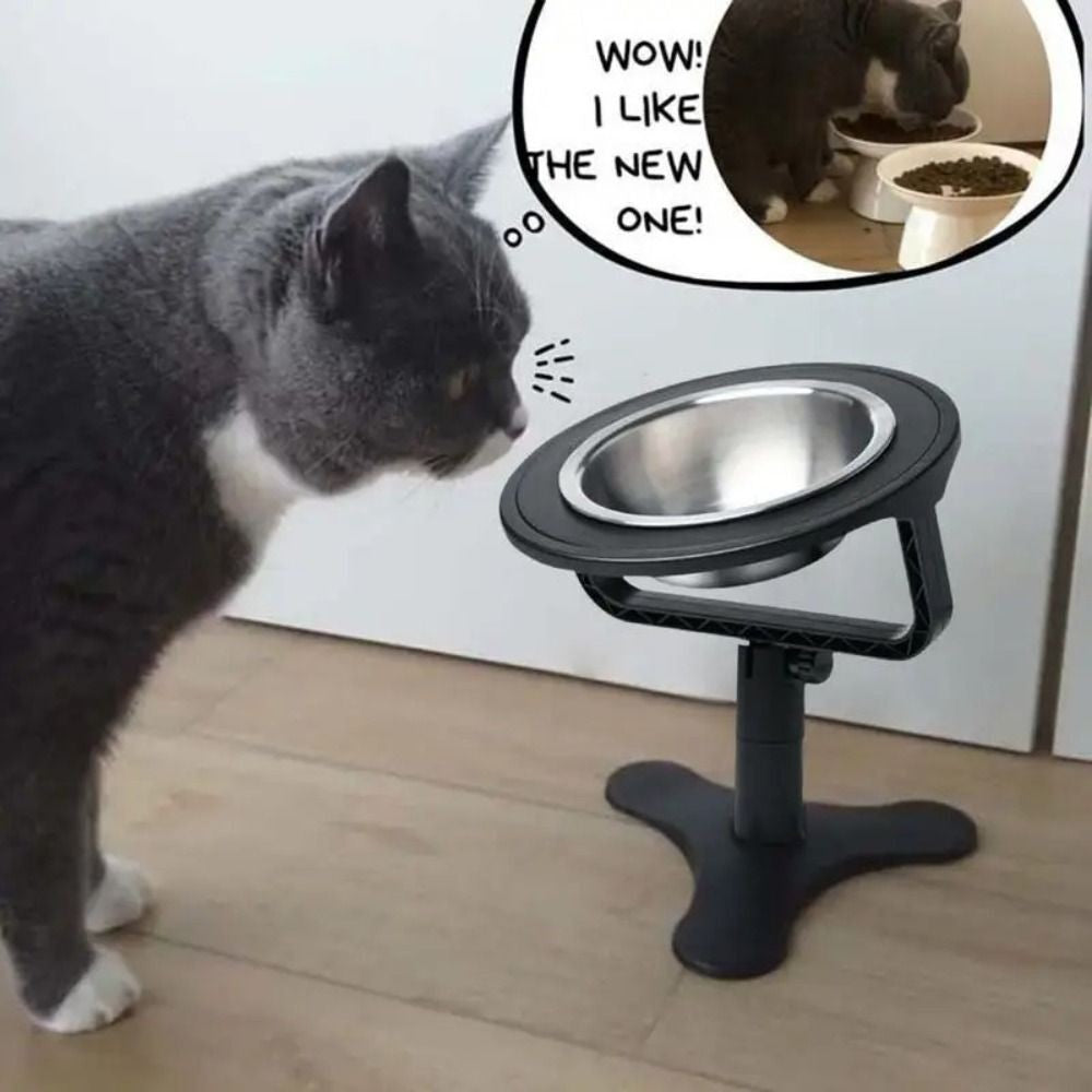 Elevated Dogs Bowl Large Size Height Adjustable Non-Slip Raised Metal Stands UK