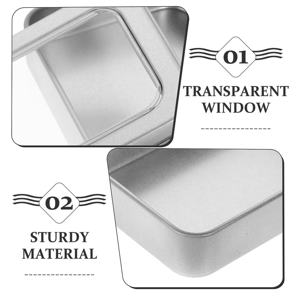 4 Pcs Gaming Card Storage Case Playing Box Game Holder Boxes for Trading