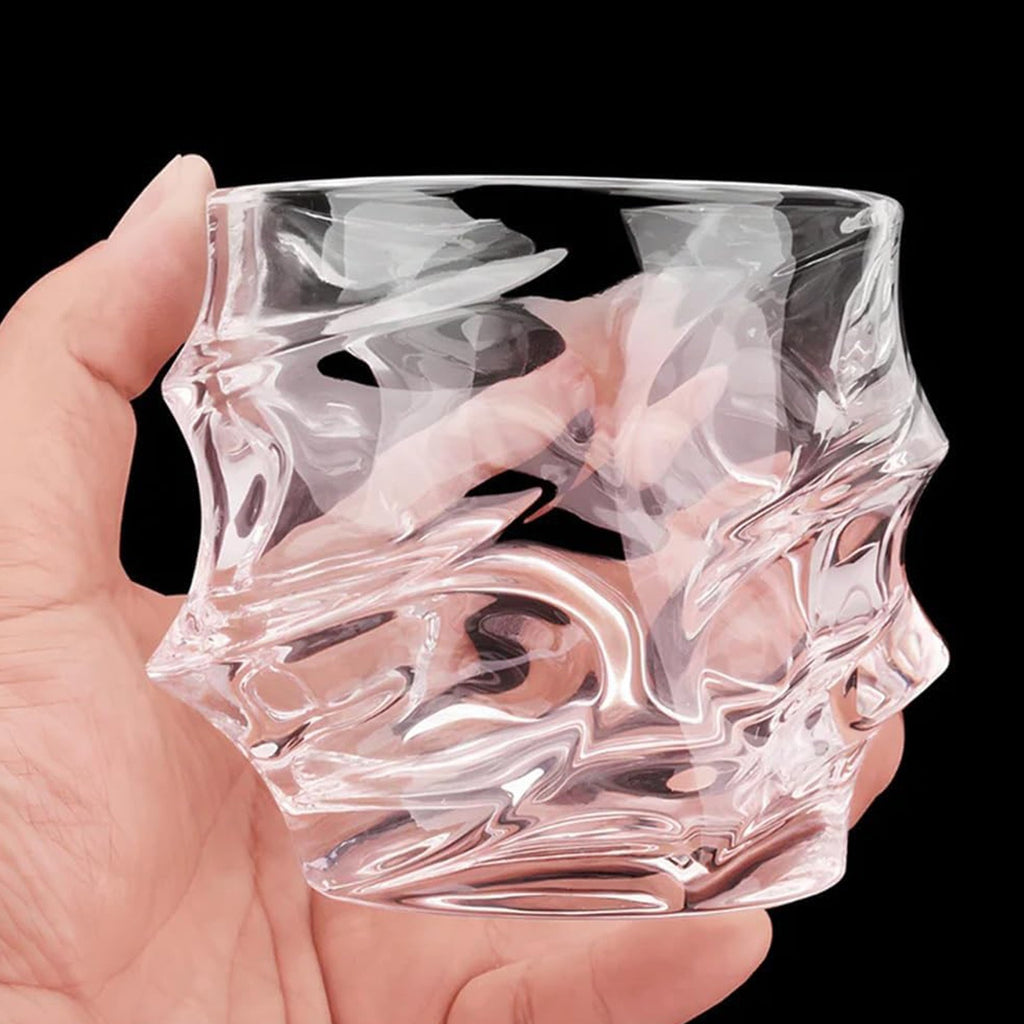 Tsuki Glass Whiskey Glasses Japanese Crystal Whisky Glass Heavy Thick Bottom UK