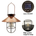 Solar Powered LED Hanging Lantern Lights Waterproof Outdoor Garden Lawn Lamp