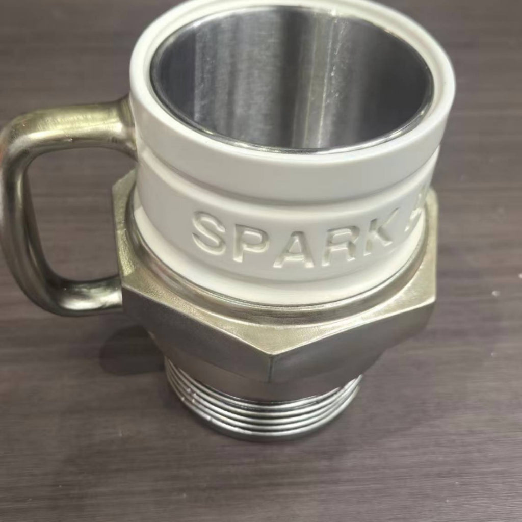 Spark Plug Mug, Engine Spark Plug Design, Novelty Coffee Mug