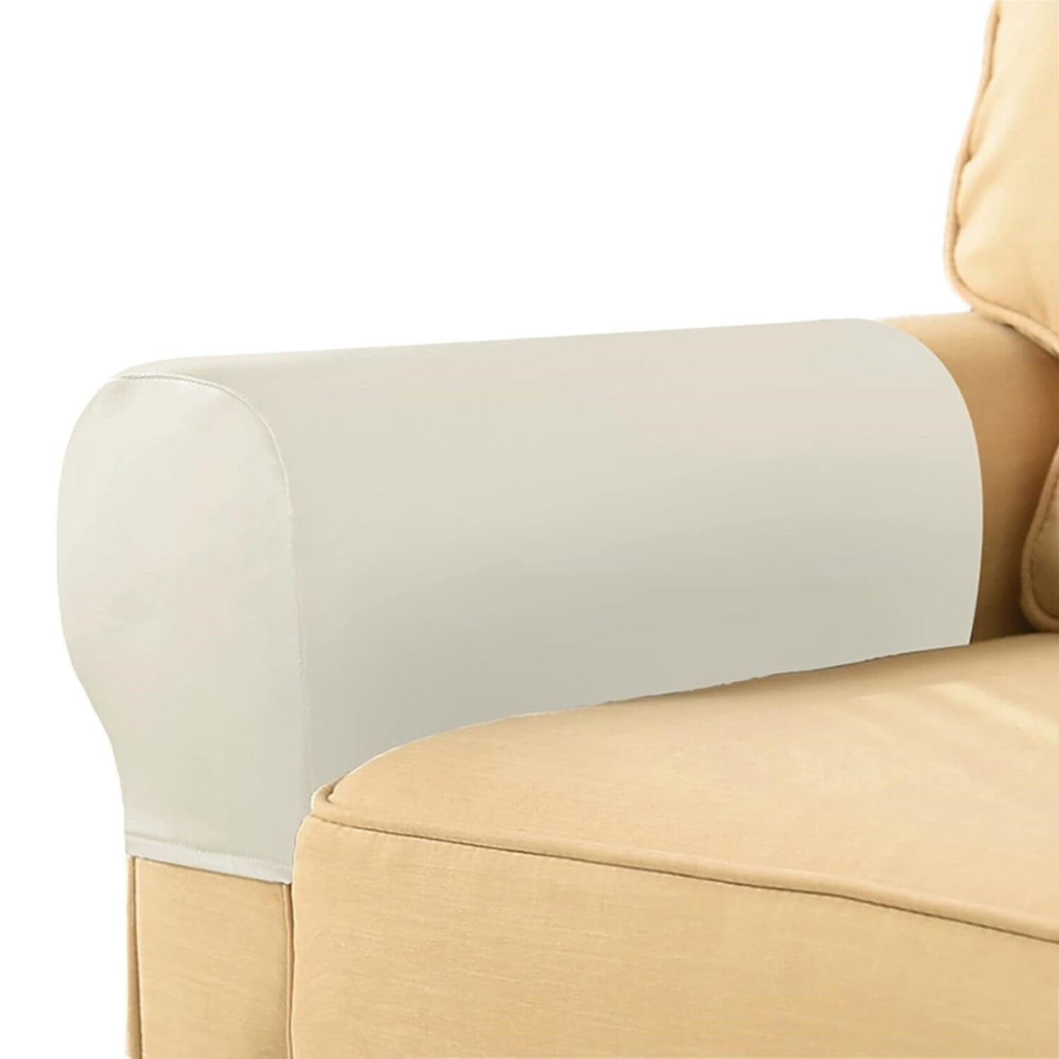Stretch 2/4 Set PU Leather Sofa Armrest Cover Sofa Arm Protector Waterproof