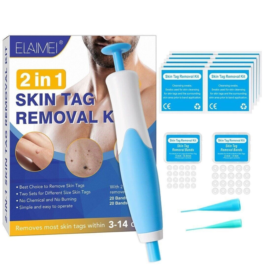 2in1 Wart Papilloma Skin Tag Remover Painless Remover Wart Remover Kit