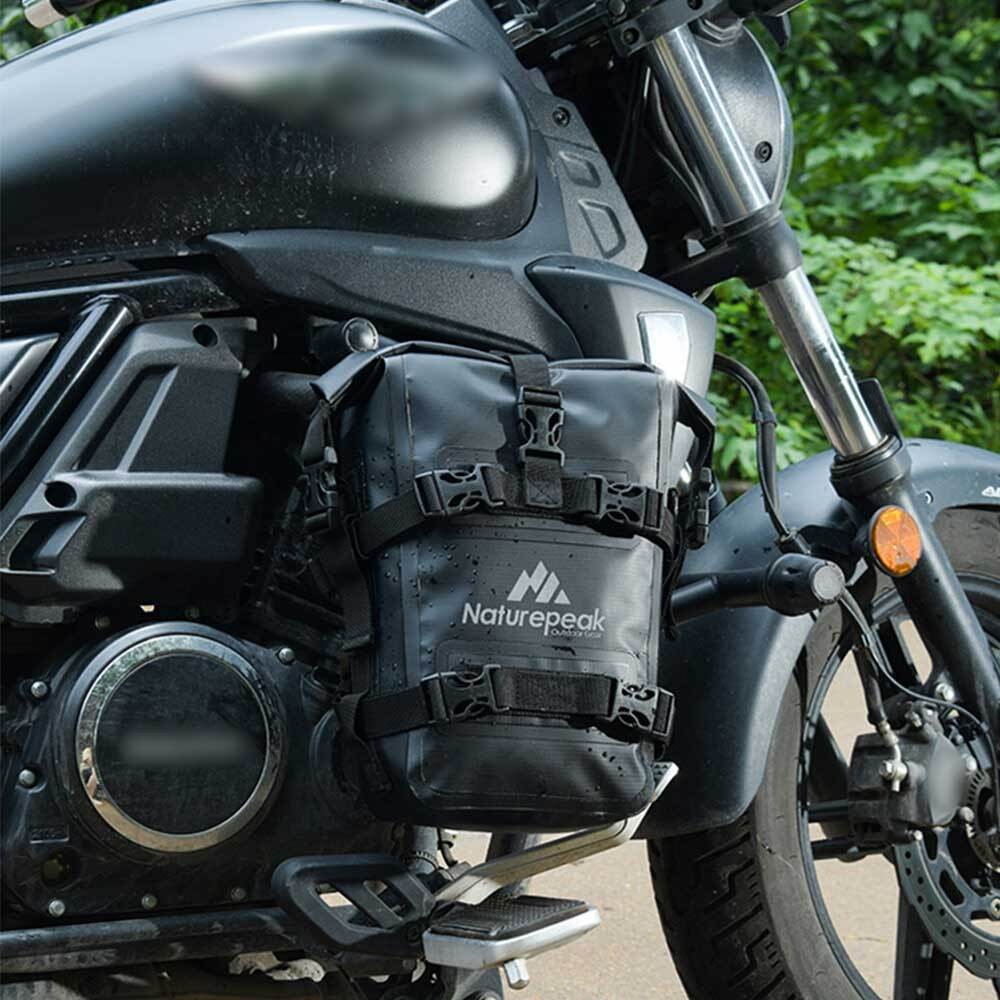 8L Motor Side Pannier Bag Crash Bar Bag Waterproof Motorcycle Rear Seat TailBag