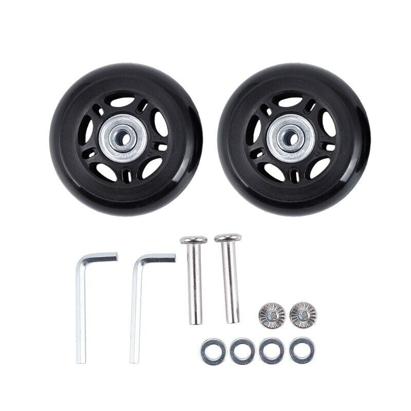 2 Set Luggage Suitcase Replacement Wheels Axles and Wrench Repair set OD 68mm A1