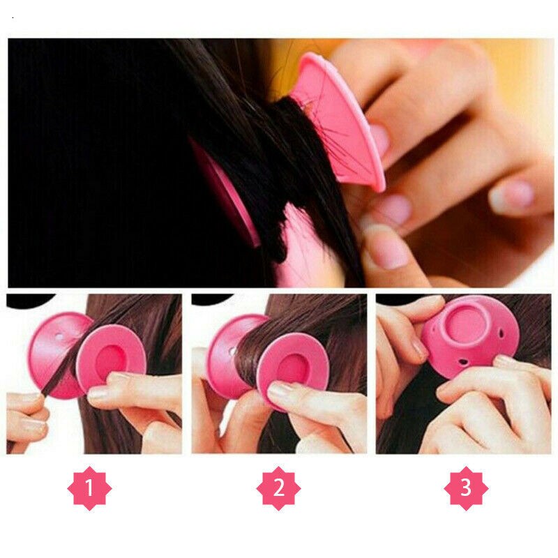 40PCS Soft Silicone Heatless Hair Curlers No Damage Hair Rollers