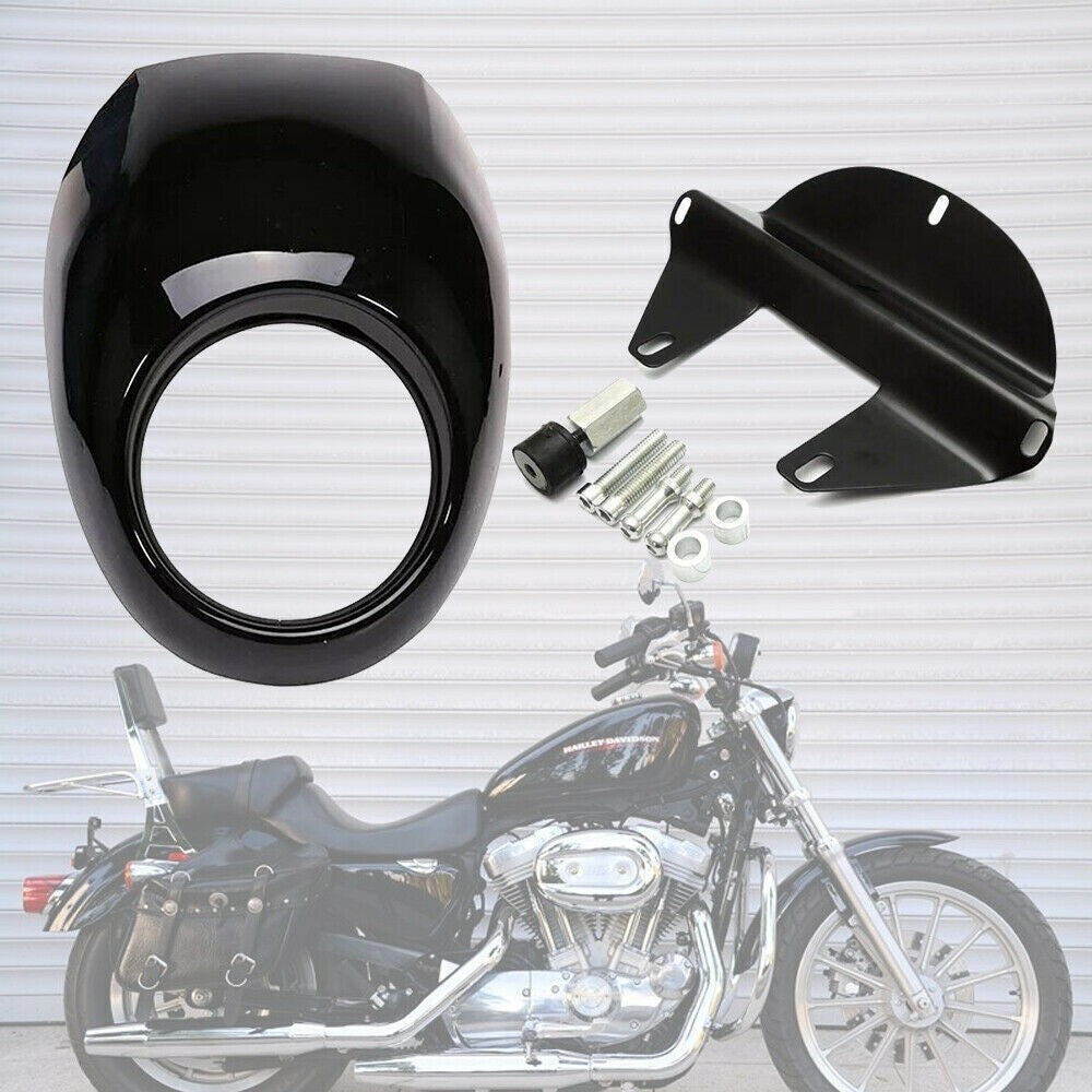 Front Headlight Cowl Fairing Light Cover For Harley Sportster XL883 XL1200