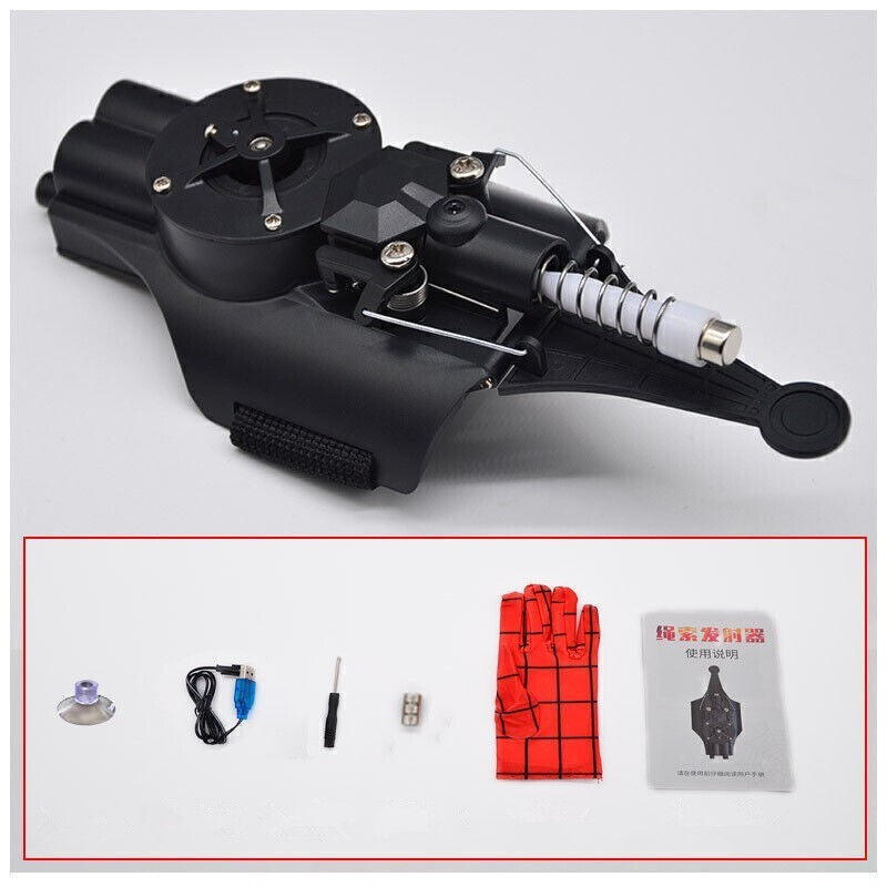 Electric Reel In Spider Web Shooter Web Shooters ~~ Launcher String Toy