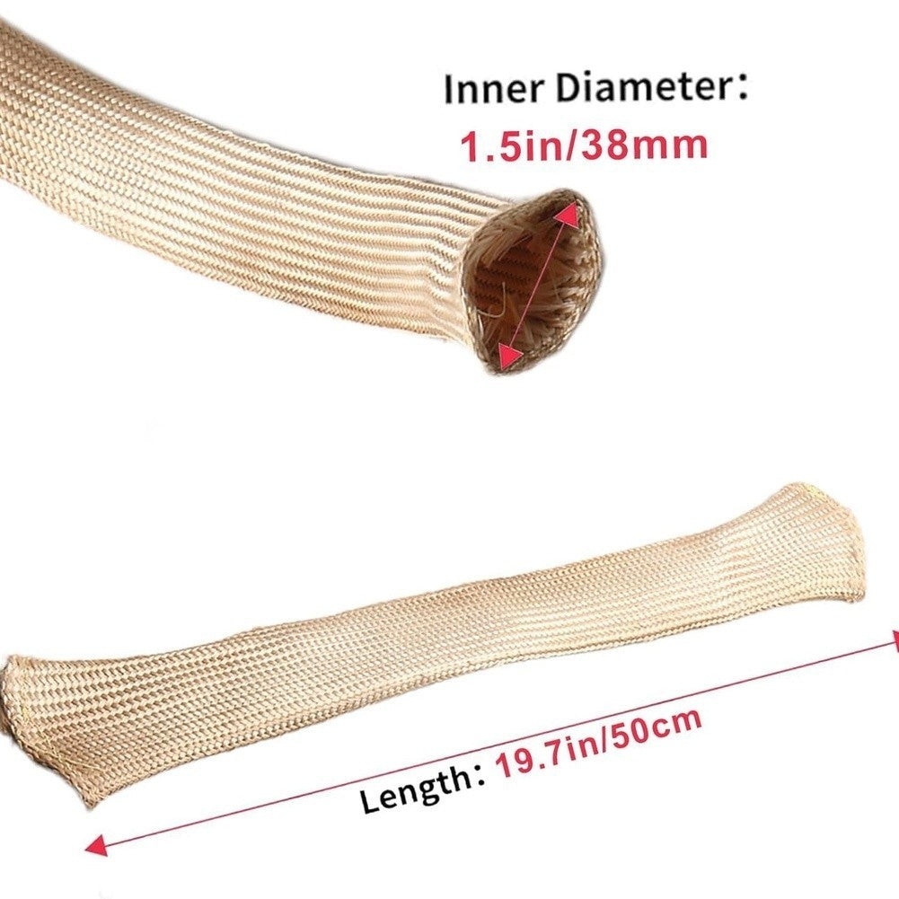 Exhaust Pipe Heat Shield Sleeve Non Woven Material 50 x 3.8cm for Engines