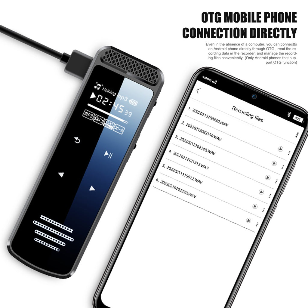 Portable Digital Voice Activated Dictaphone Audio Sound Recorder MP3 Player UK