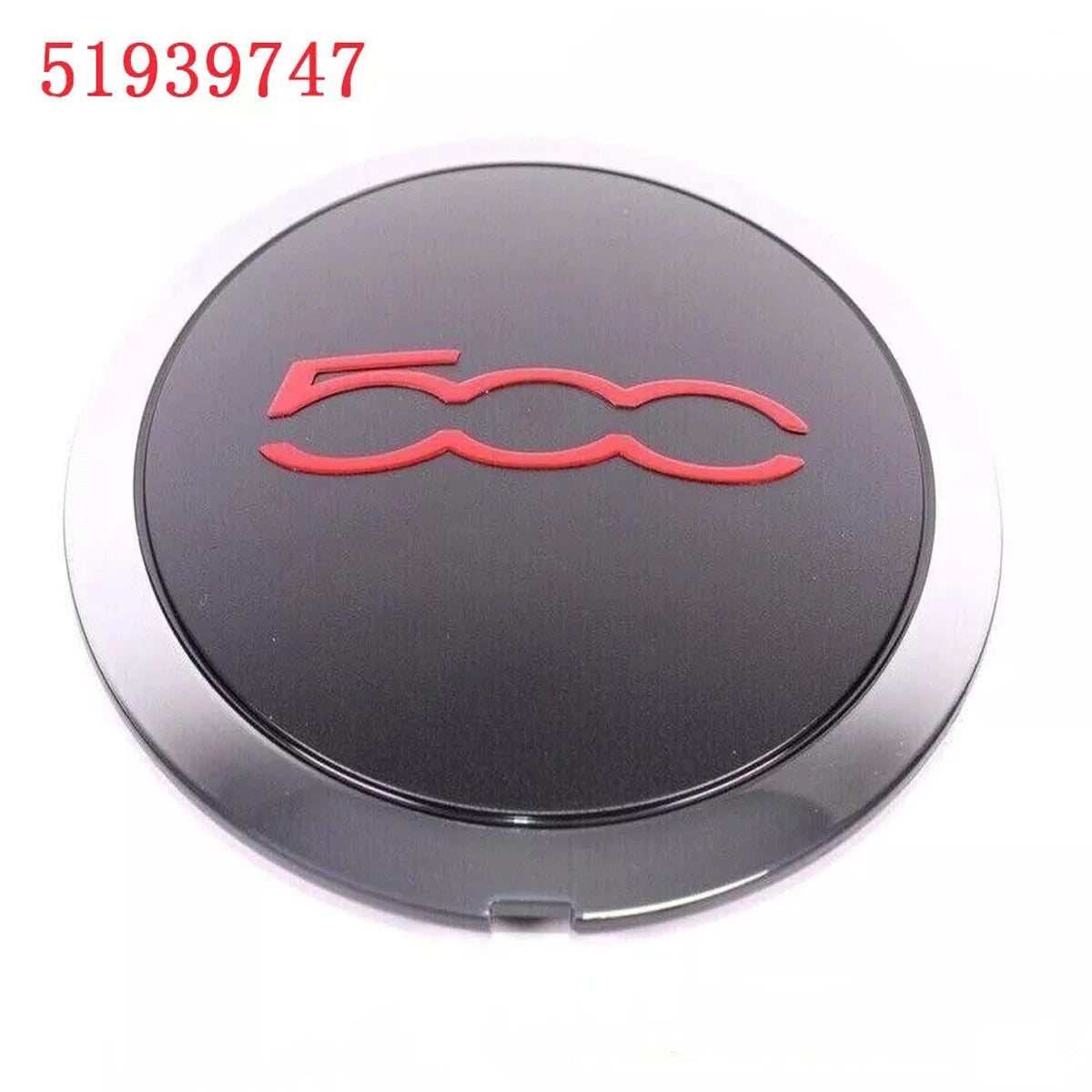 For Fiat 500 S Sport GT Alloy Wheel Cover Centre Hub Cap Red Trim 51939747