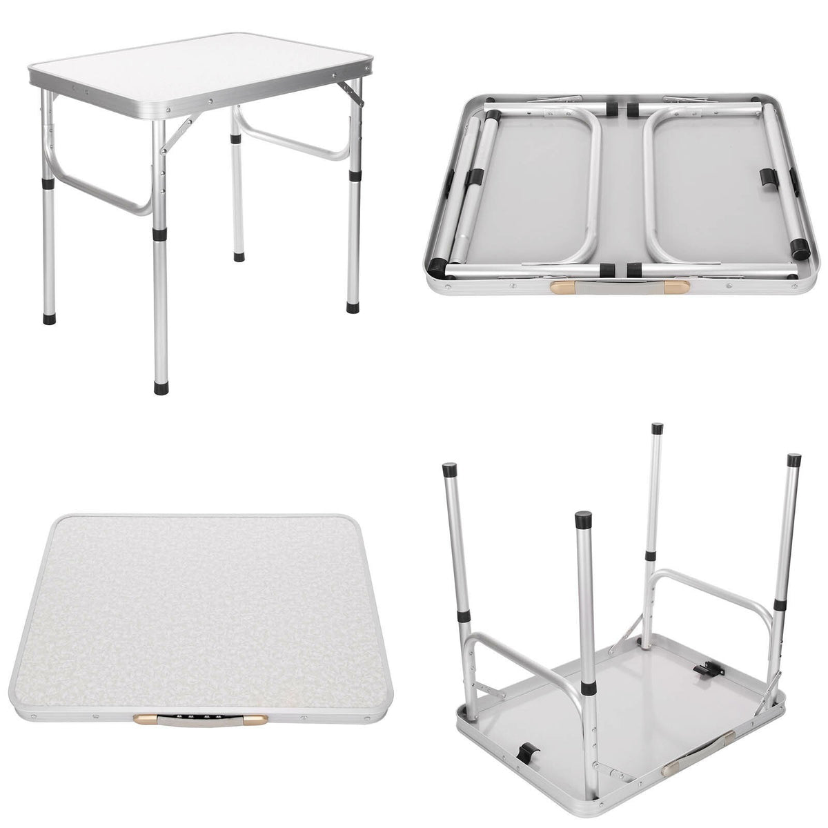Aluminium Folding Camping Table Outdoor BBQ Picnic Kitchen Carry Desk