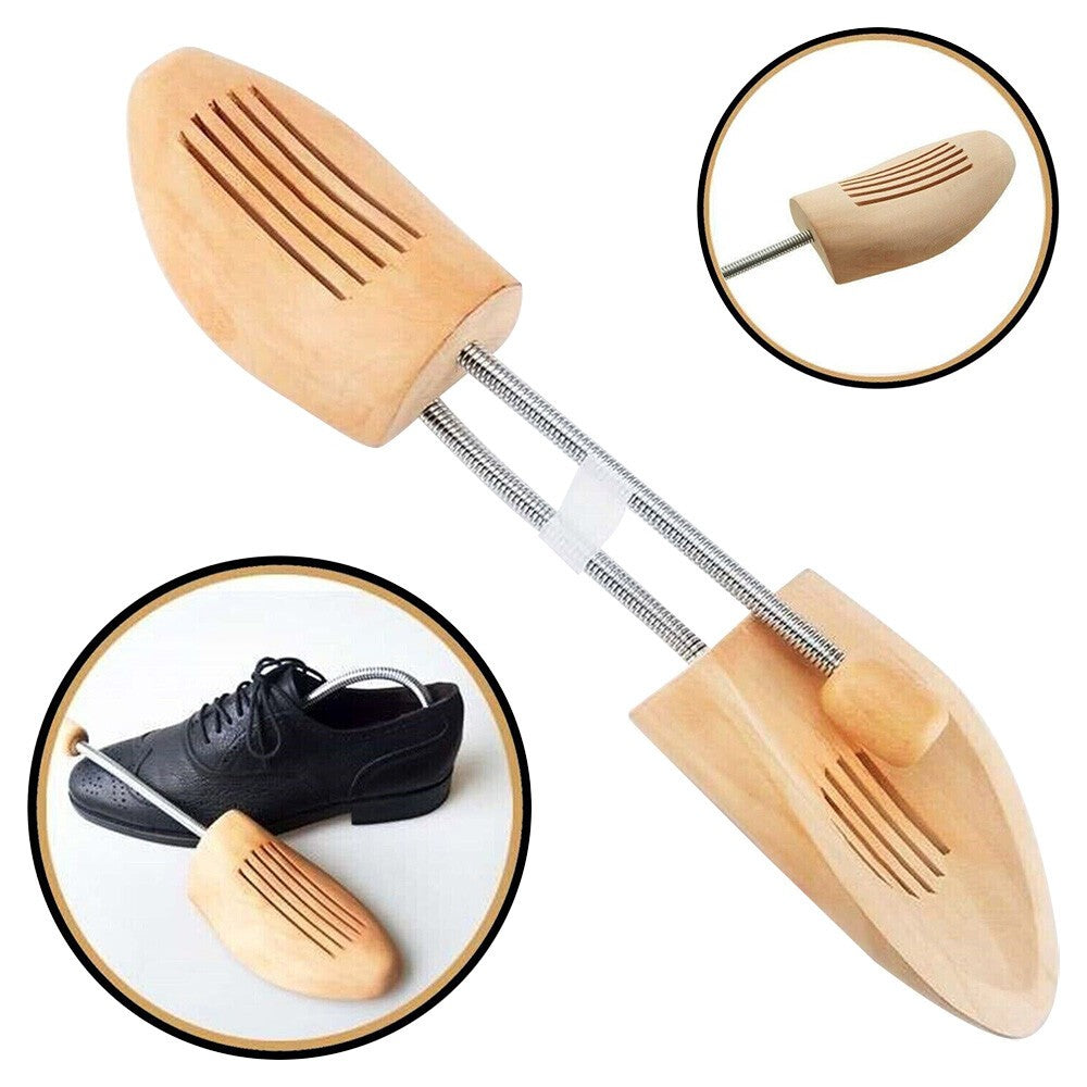 1 Pair of UK 4-13 Men Women Wooden Shoe Stretcher Trees Shoe Shaper Expander