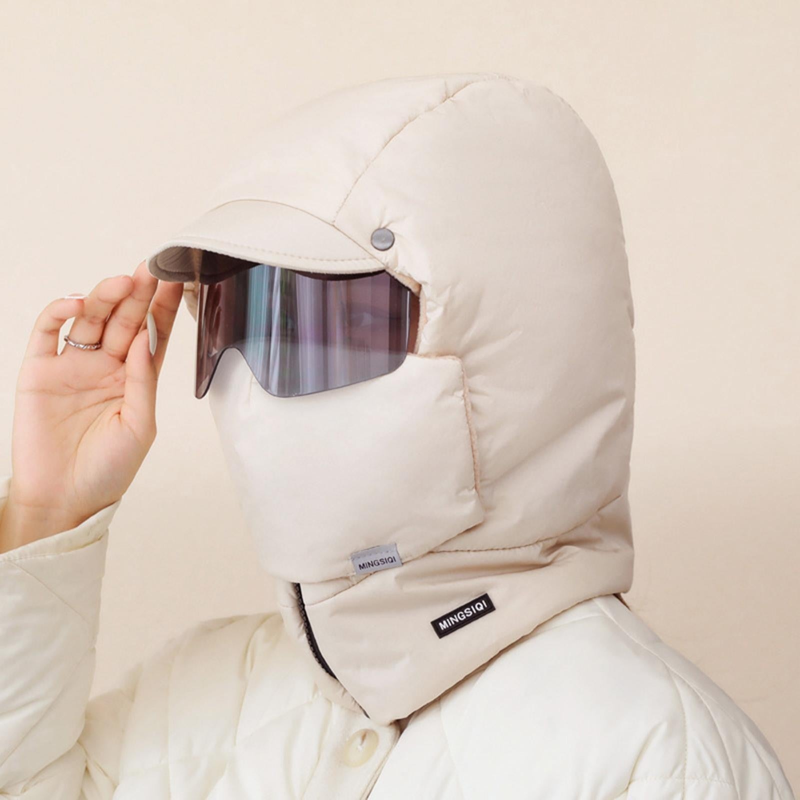 Winter Hat Thermal Lightweight Windproof Mask Face Cover Headwear Trapper Hat