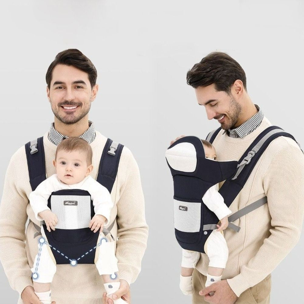 Ergonomic Baby Carrier Backpack Adjustable Head Support Baby Hipseat Carrier