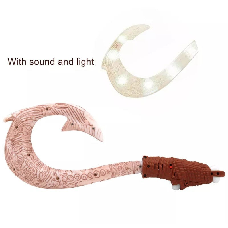 Ocean Adventure Fish Hook Knife Figure Toys W/Light Cosplay Maui Weapon