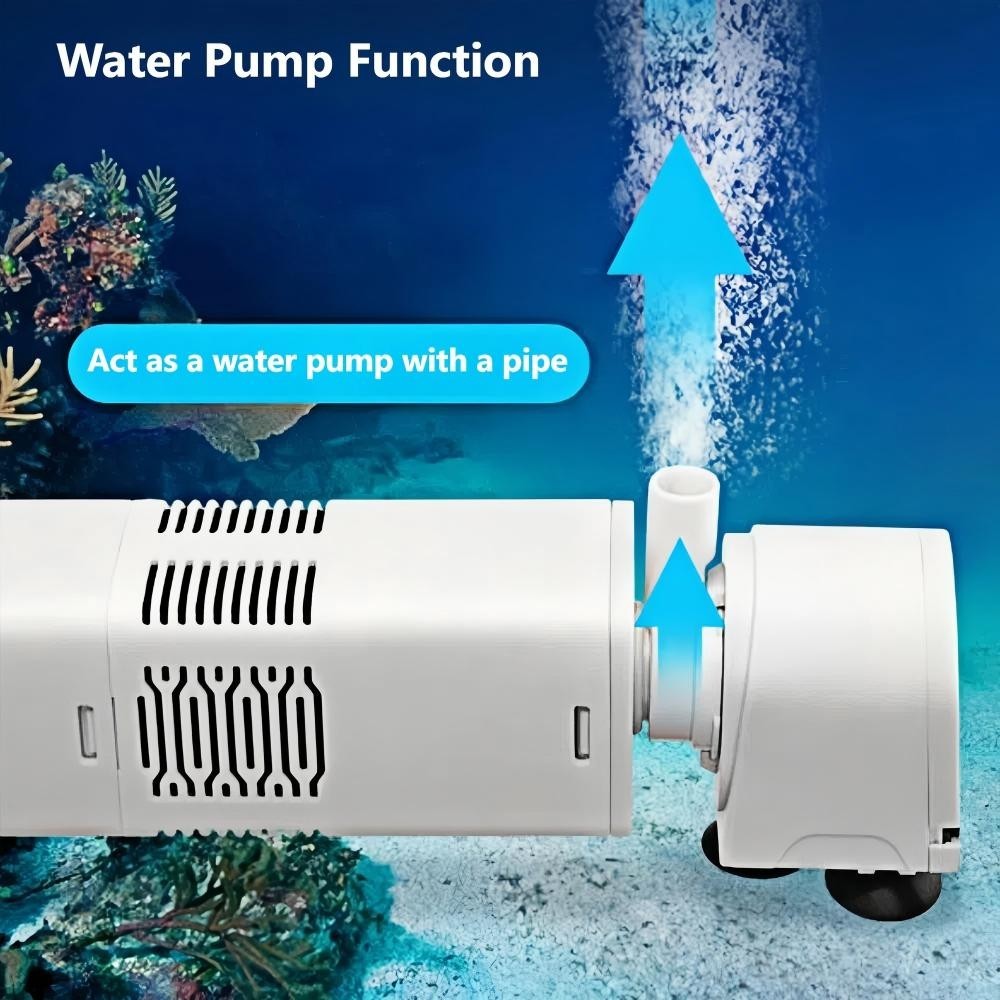 Fish Tank Filter 4-in-1 Internal Aquarium Filter 400-1800L/H Submersible Sponge