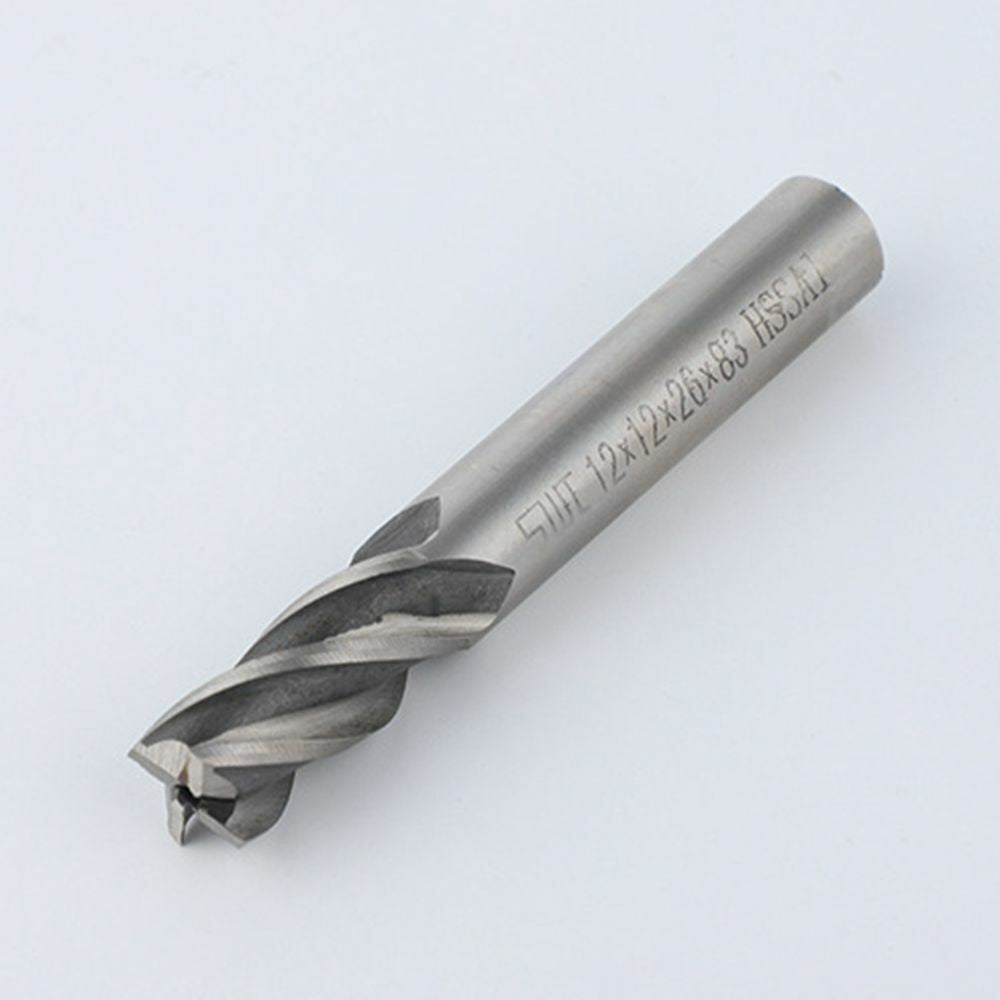 10X 4 Slot Flute End Mill Cutter Drill Bit HSS Straight Shank CNC Milling Tool