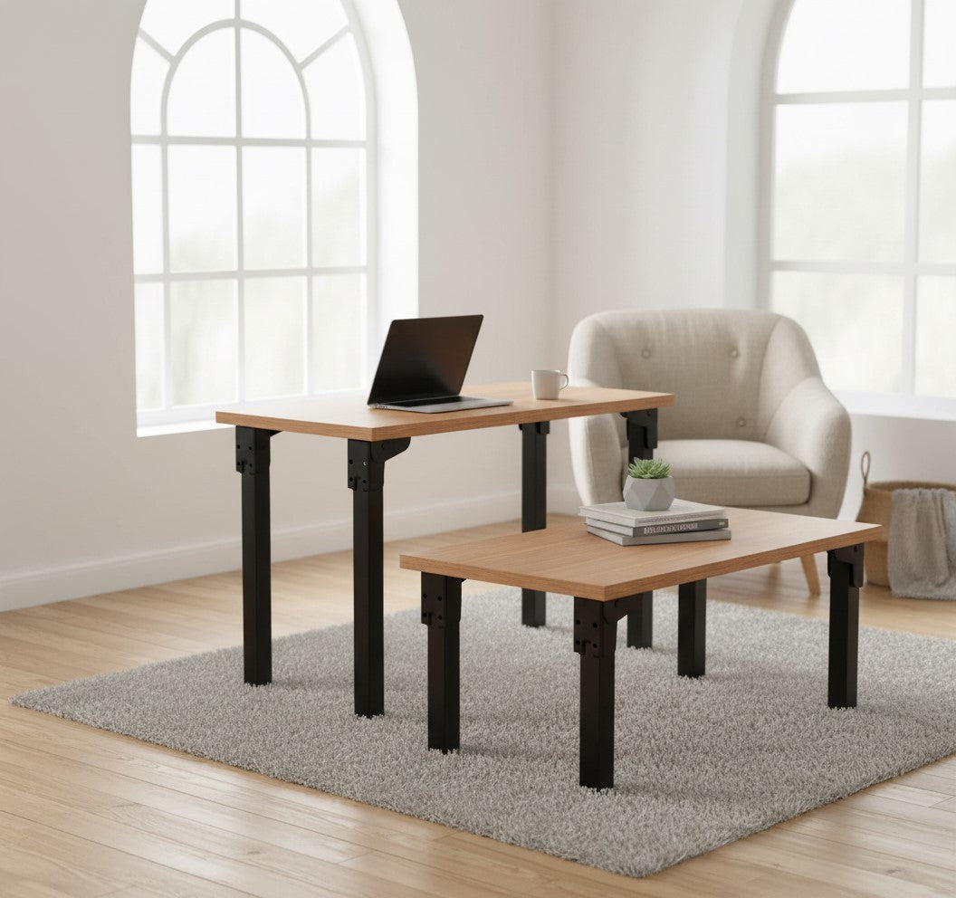 4 Pack Folding Table Legs Heavy Duty Metal Locking Bench Desk Furniture 8–12in