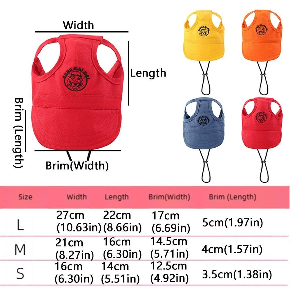 Cotton Cat Sunscreen Hat With Ear Holes Pet Sun Cap Dog Baseball Hat  Travel