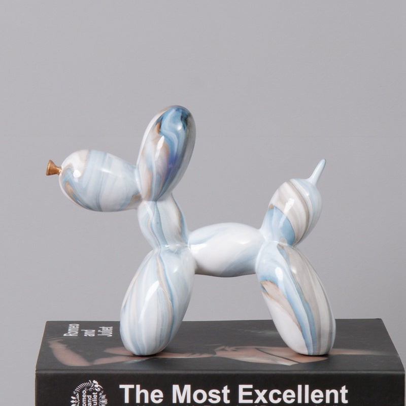 Fluid Balloon Dog Resin Ornaments Creative Living Room Home Artifact Desktop Dec