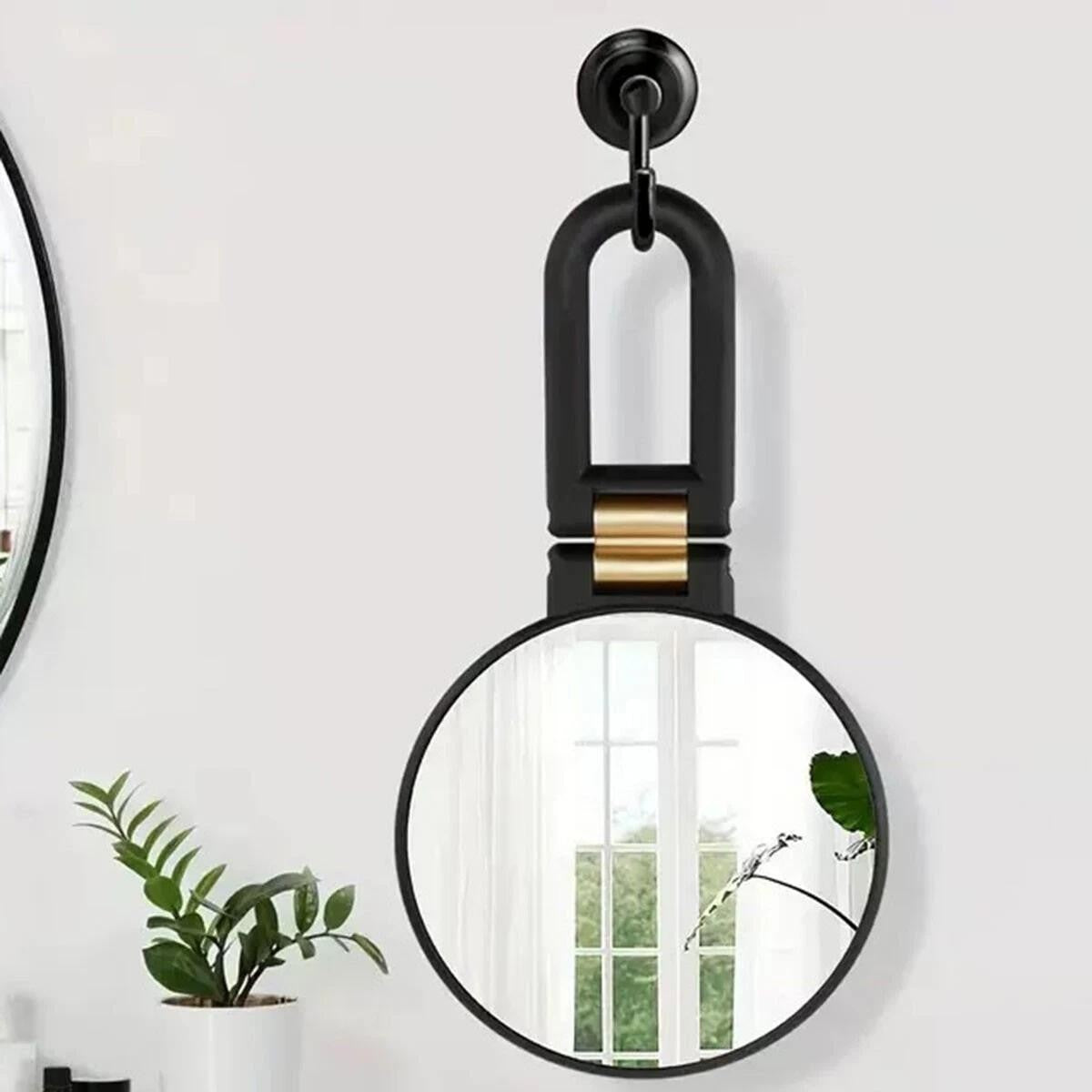 50x Magnifying Makeup Mirror Portable Double-Sided Mirror Adjustable Handle PN