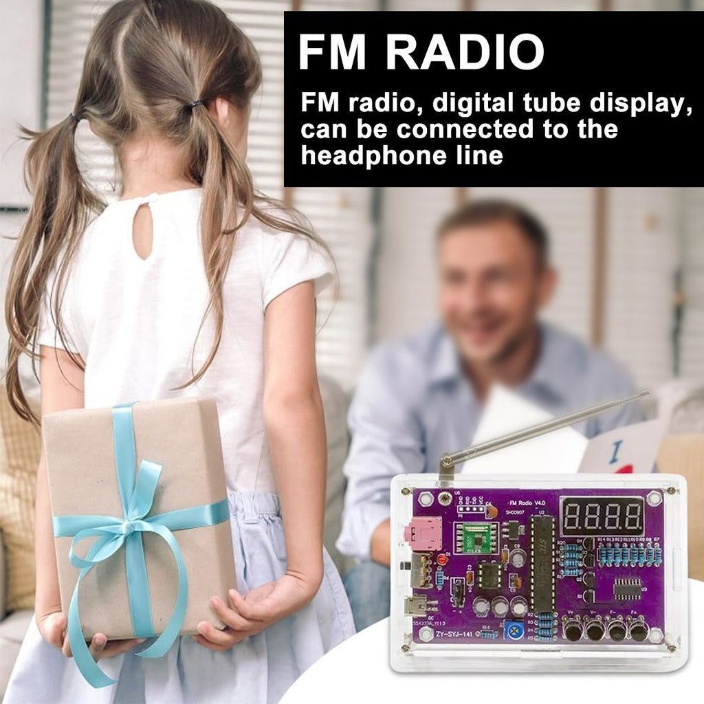DIY FM Radio Electronic Kit 87-108MHz Digital RDA5807S Module Soldering Project