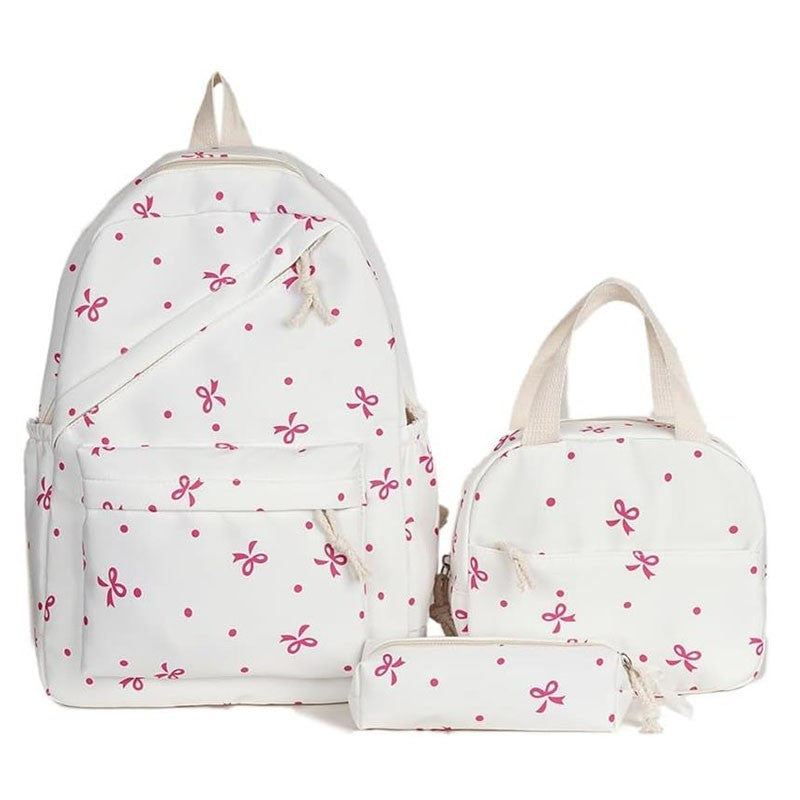 School Bag for Girls Large Cute Backpack Sets Preppy School Backpacks 3-Piece