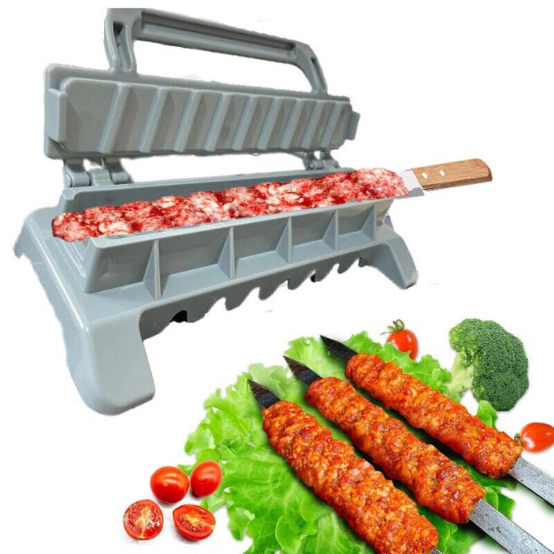 Manual Kebab Maker Turkey BBQ Meat Skewer Maker Outdoor Cooking Picnic Tool