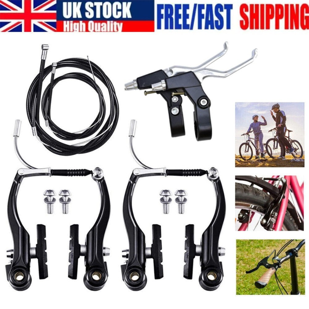 6PCS V Brake Complete Sets Front Rear Lever kit BMX MTB Bike Bicycle Brake Sets