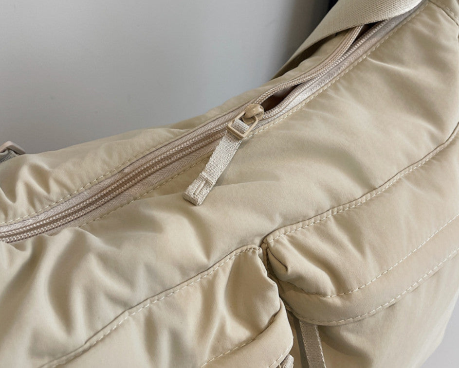 Canvas Shoulder Messenger Bag Large Capacity Retro Work Student UK