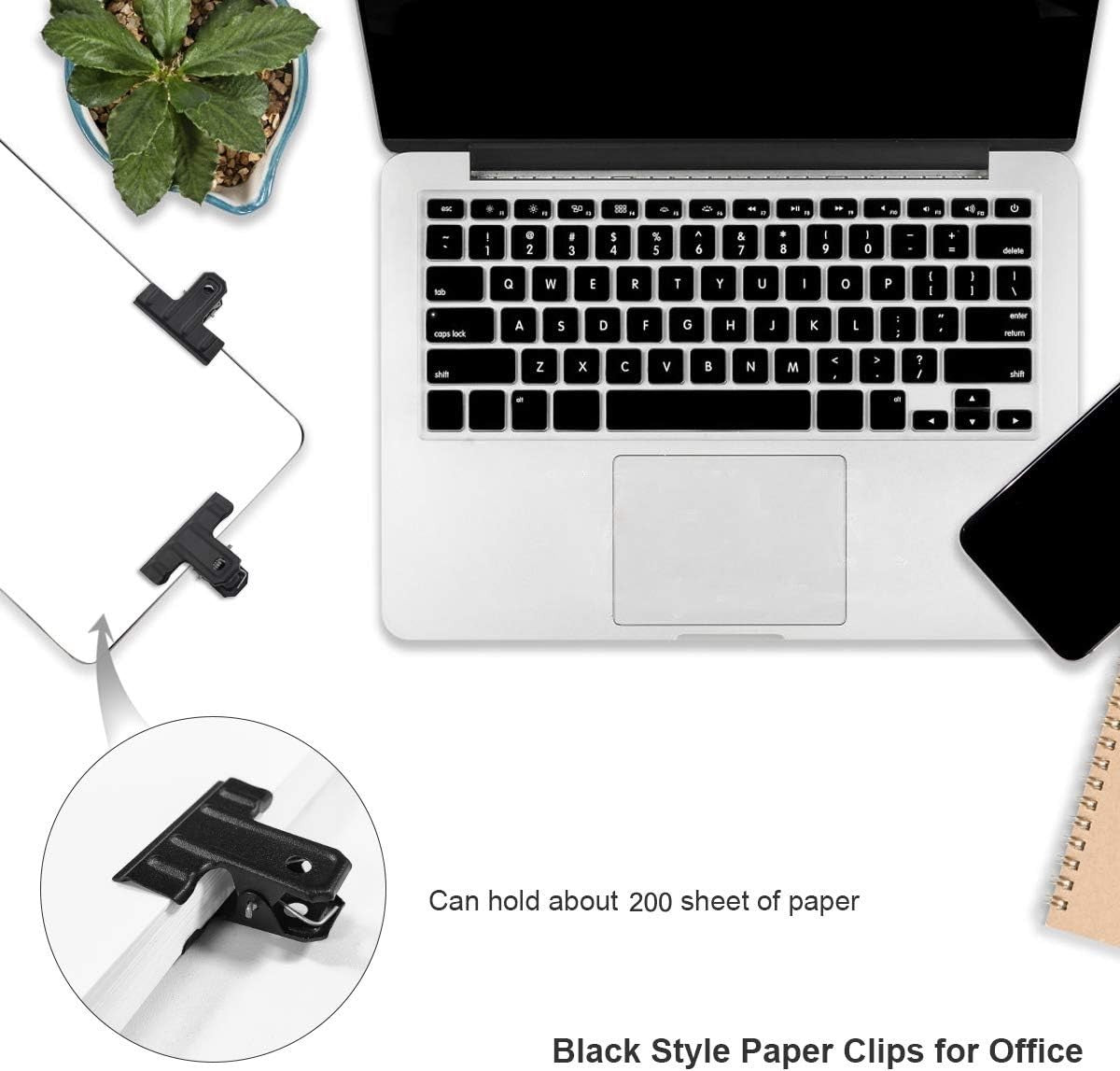 Large Bull Clips Thickened 10 Pack 3 Inch Long Big Metal Binder Paper Clip
