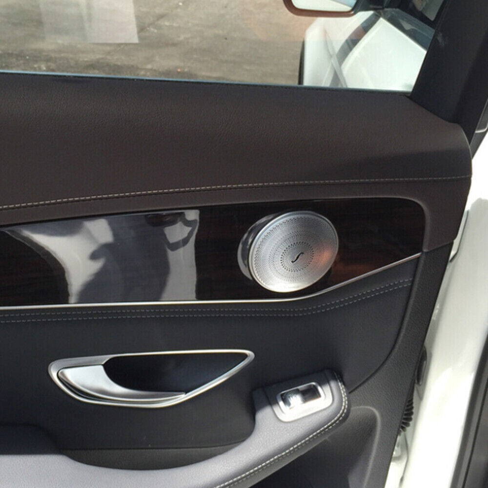 4XCar Door Audio Speaker Cover For Mercedes Benz E/C/GLC Class W213 W205