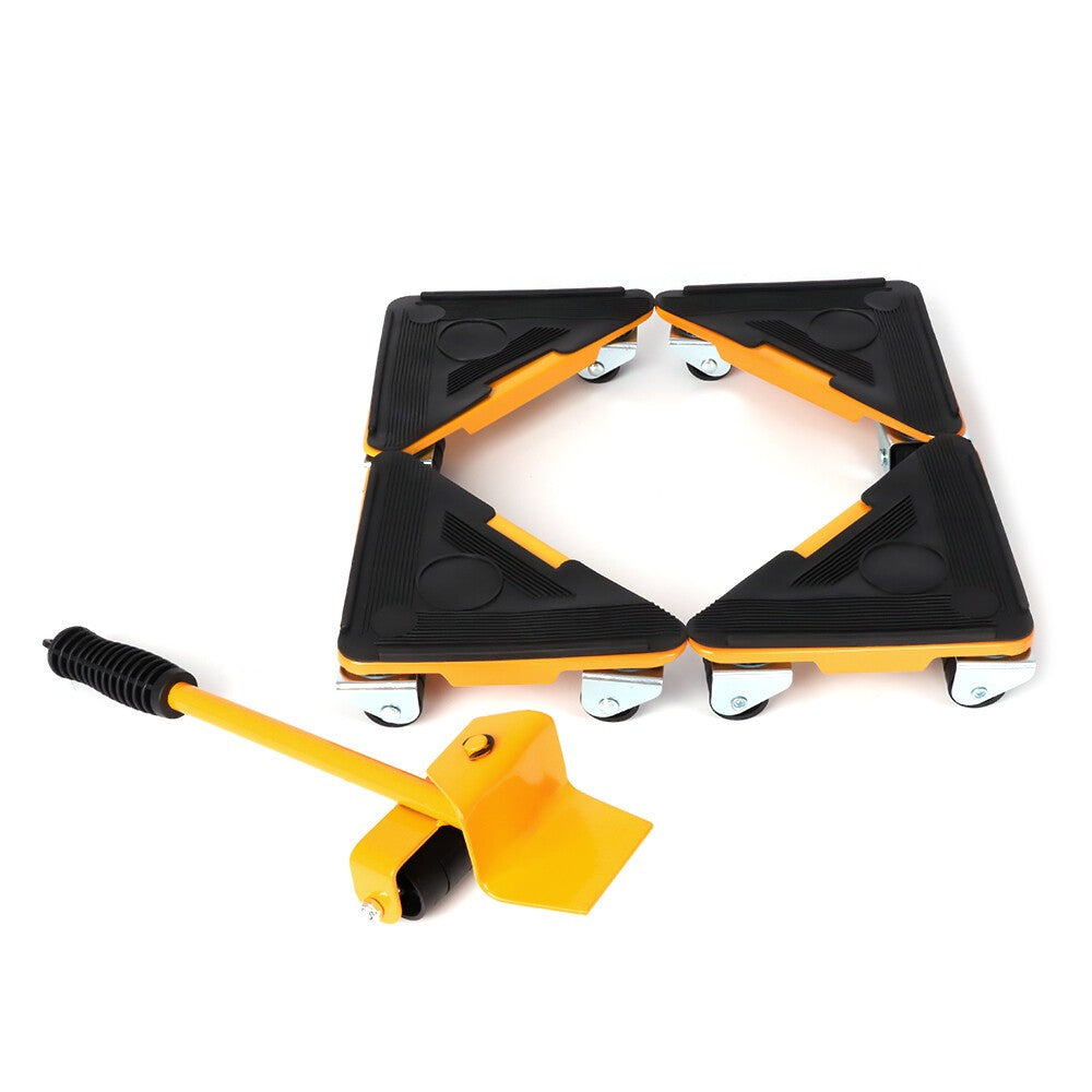 Heavy Furniture Lifter Shifter Remover Roller Wheels Moving Tools Kit Move Set