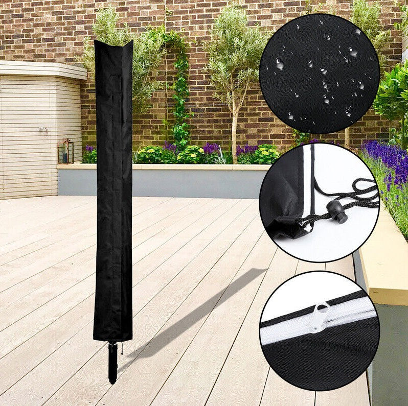 Heavy-Duty Waterproof Rotary Washing Line Cover with Zip Clothes Airer Parasol