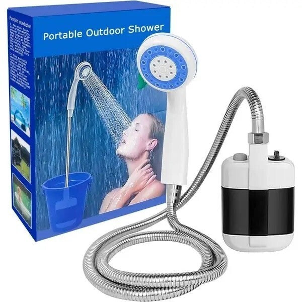 Camping Shower USB Portable Rechargeable Electric Shower Pump for Hiking Outdoor