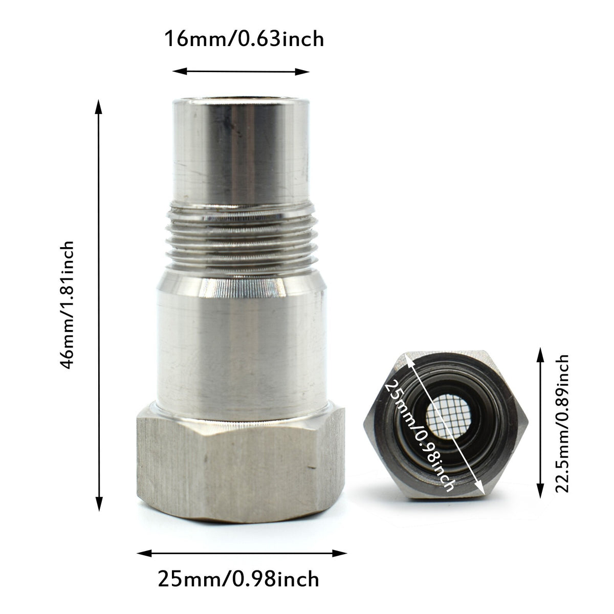 Car Oxygen O2 Sensor Spacer Adapter Catalytic Converter Fix Check Engine Light