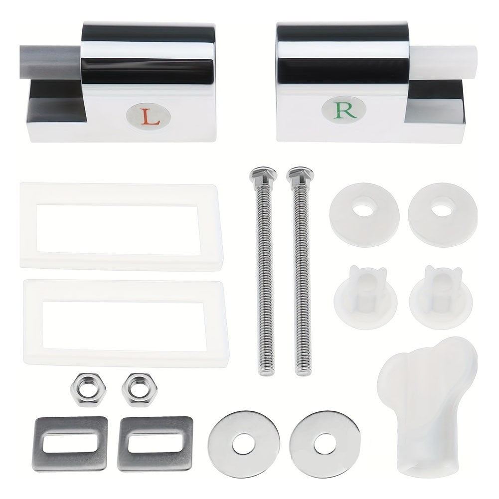 Toilet Seat Replacement Hinges with Soft Close Mechanism for Easy Install