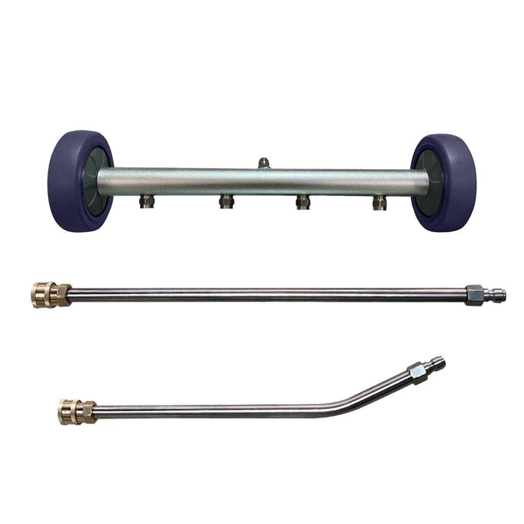 Pressure Washer Undercarriage Cleaner Under Car Chassis Wash with 2 Wand 5000PSI