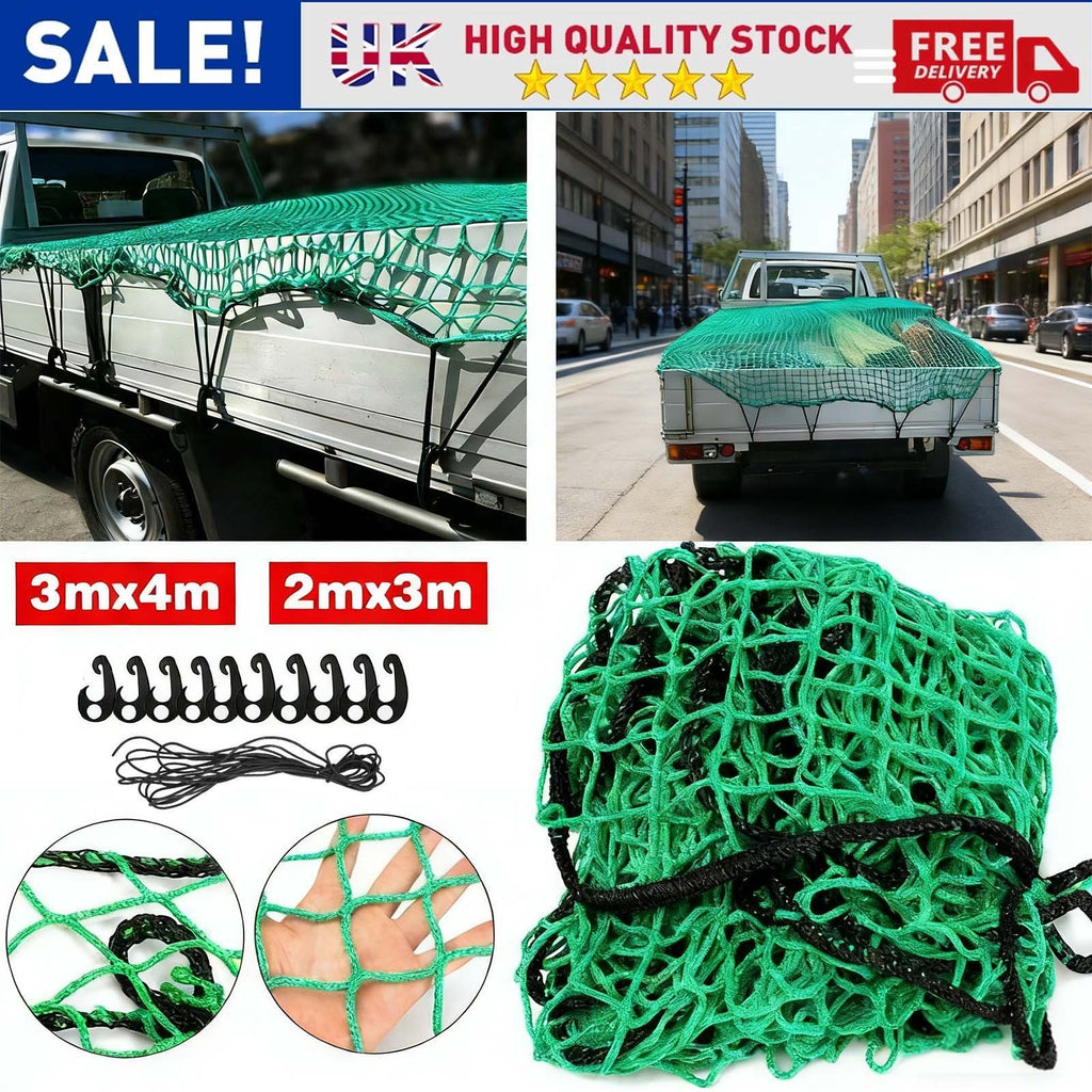 4M x 3M Heavy Duty Cargo Net Trailer Nets Truck Protector Mesh Safety Secure