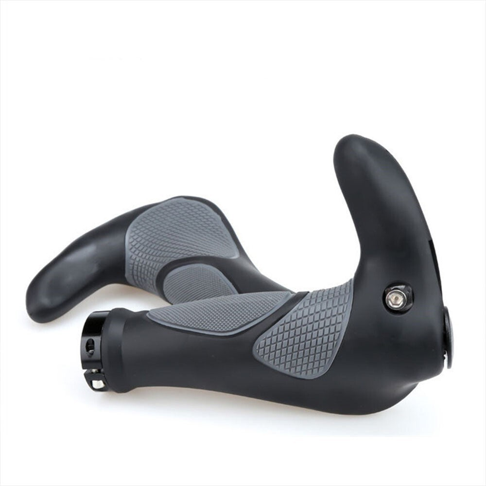 2PCS Ergonomic Rubber Bar End Handlebar Grips Cycling Bicycle MTB Mountain Bike