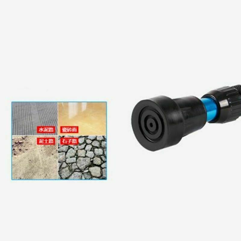 1× Adults Foldable Heavy Duty Walking Forearm Crutch Stick Aluminum Alloy