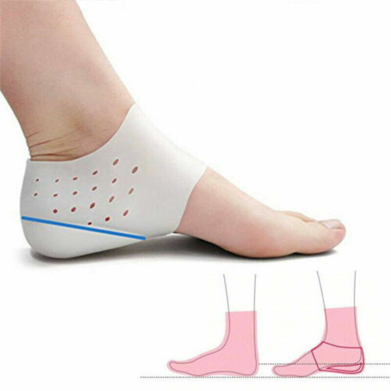 1 pair of invisible heel insoles silicone unisex Breathable 2cm-5cm new