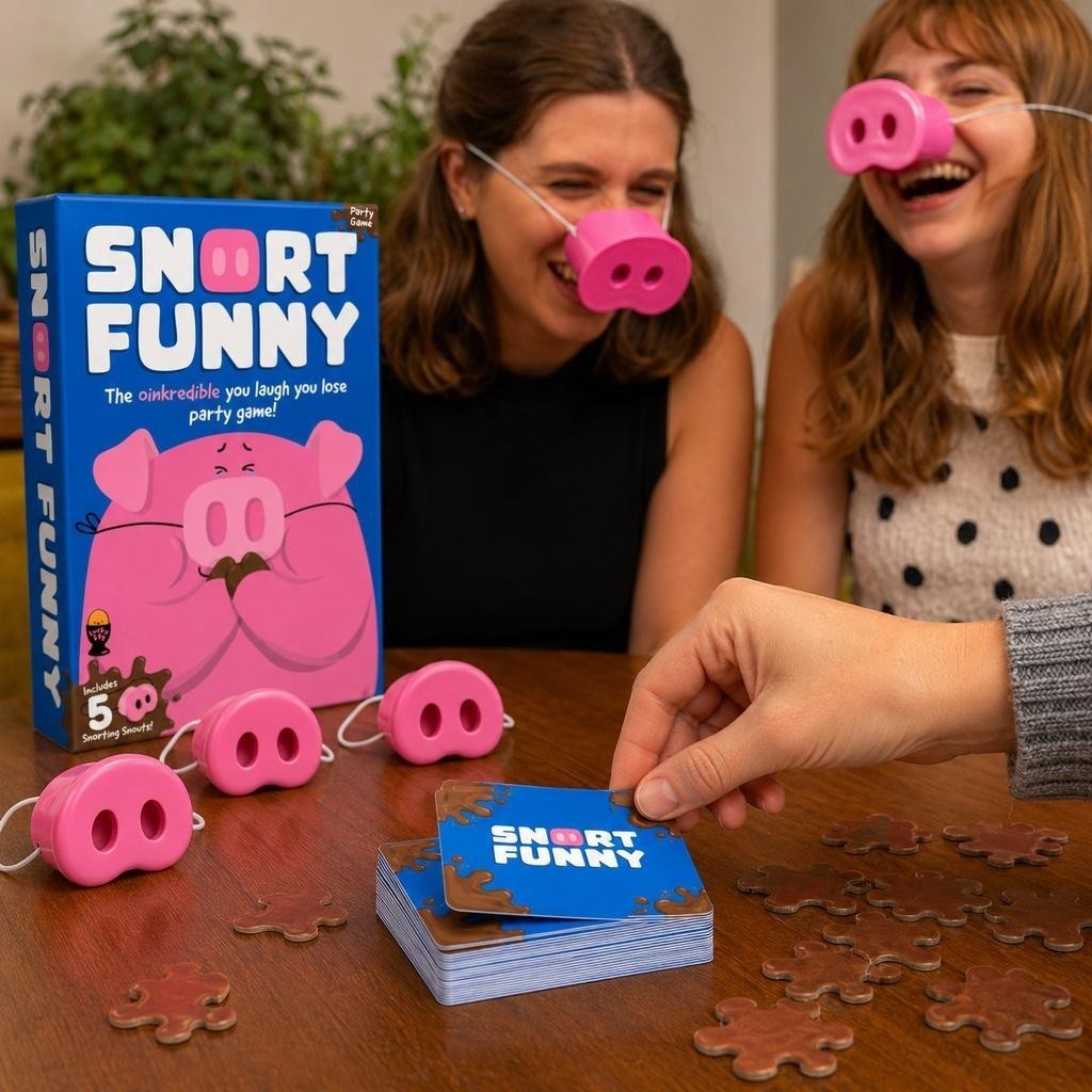Funny The Oinkcredible You Laugh You Lose Party Game,2026 Pig Snout for Adults